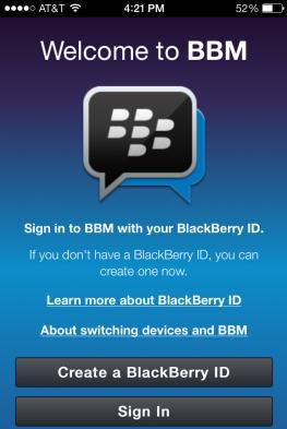 bbm voor iPhone