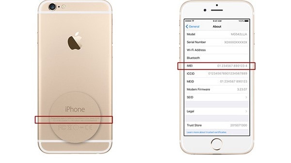 Confirm the Serial Number of the iPhone Model