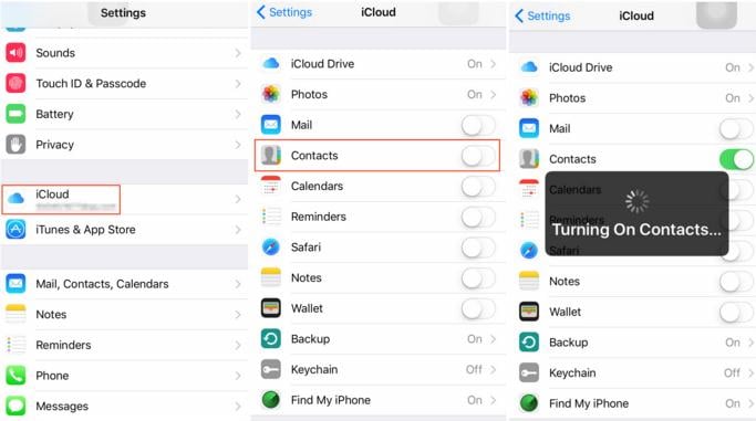 email contacts from iphone to ipad