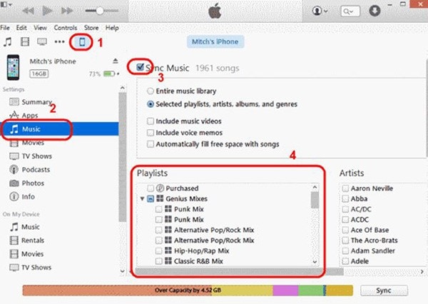get music from iPhone to iPad