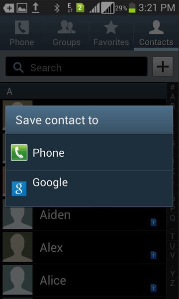 transfer contacts from Android to Samsung
