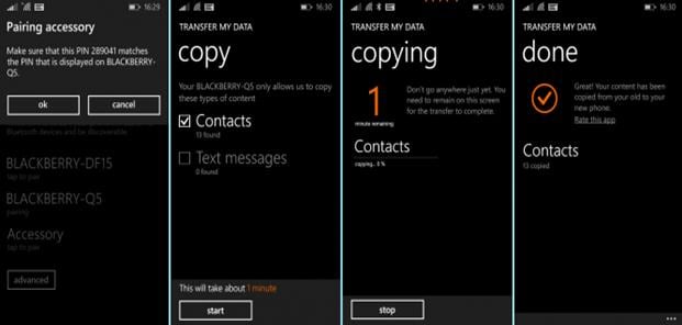 transfer windows phone contacts to iphone