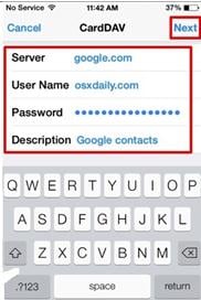 import contacts to iphone from gmail