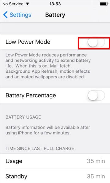 Maximize Battery Life 