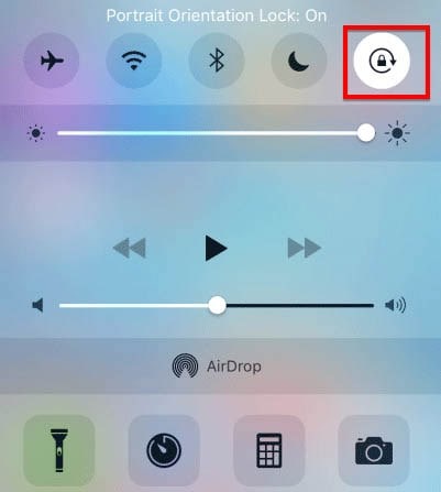 Portrait Orientation Lock and iPod Controls