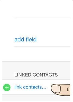 link iphone contacts