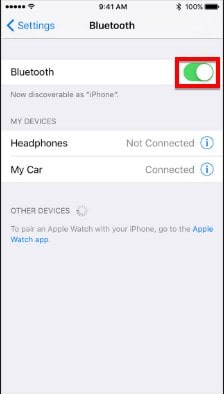 open bluetooth iphone ipad