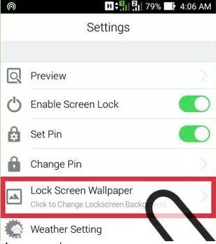 set the lock screen wallpapers