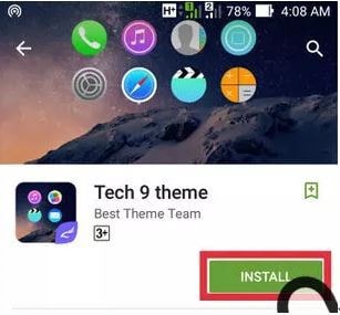 install the tech 9 theme