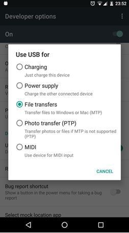 fix Android File Transfer not working 