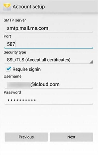 configure SMTP server