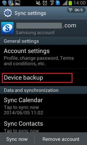 backup Samsung phone data