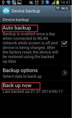 backup Samsung phone data