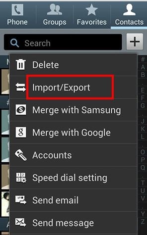 samsung import contacts