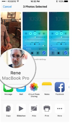send photos from iPhone to iPad