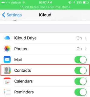 share contacts on iphone with icloud