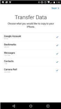 switch from Android to iOS