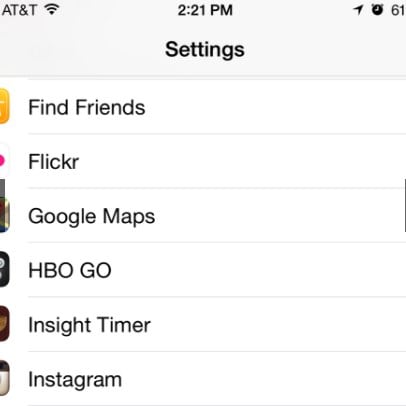 permissions and preferences in Settings