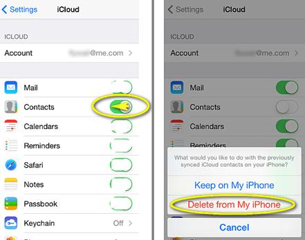 transfer contacts from icloud to iphone