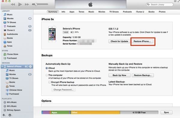 transfer music from iphone to iphone via itunes