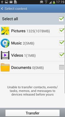 transfer music from Samsung to Samsung