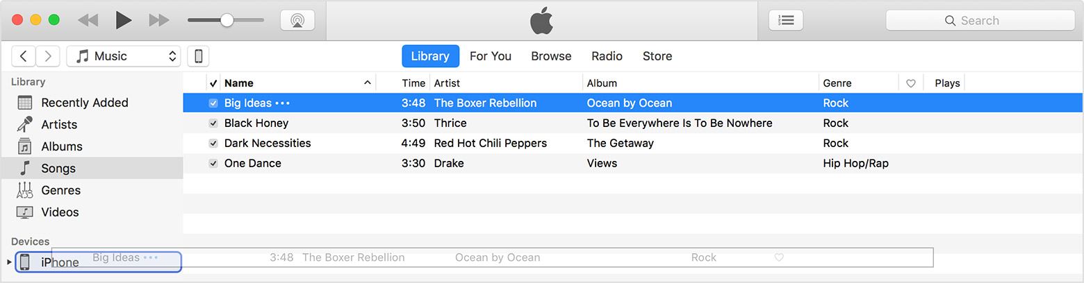 how to transfer music to iphone in ios 11