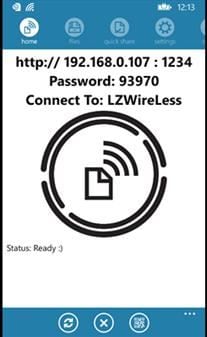 wifi file transfer app for windows phone