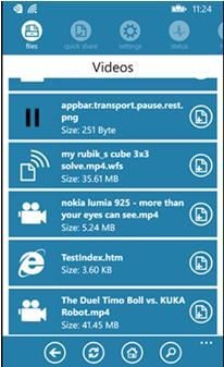 wifi file transfer windows phone data