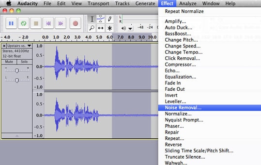 reduce noise from audio in audacity