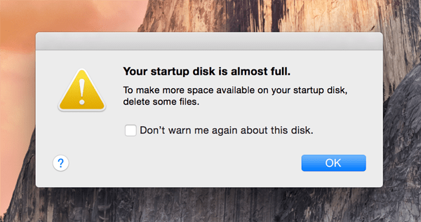 fix mac os x startup disk