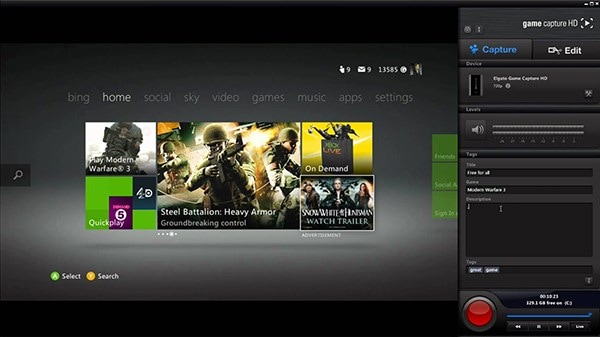 Xbox 360 shop recorder