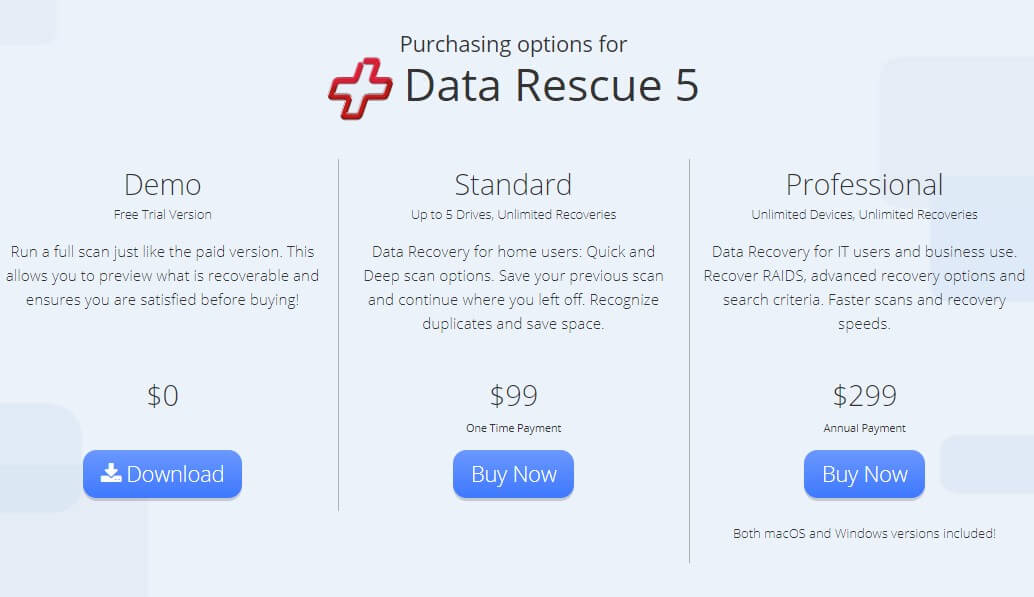 data rescue 5 for window