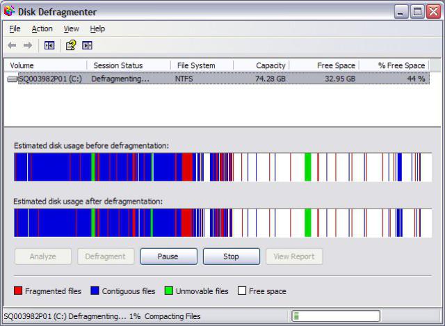 defragmentation