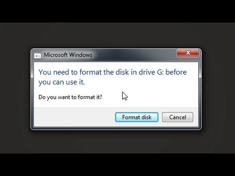 how to recover files from flash drive wants to be formatted