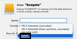 format seagate drive fat32 on ma