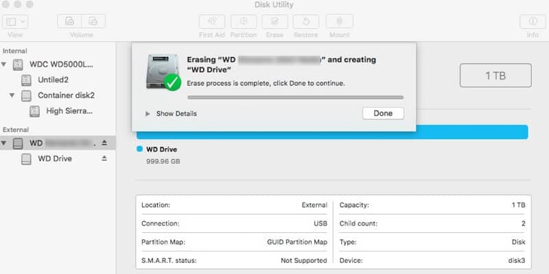 format wd easy store for mac