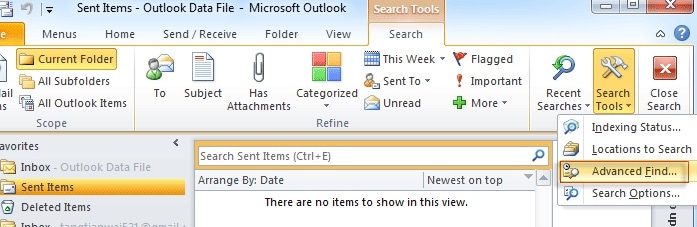 recover deleted emails outlook
