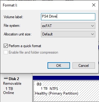 format ps4 on windows