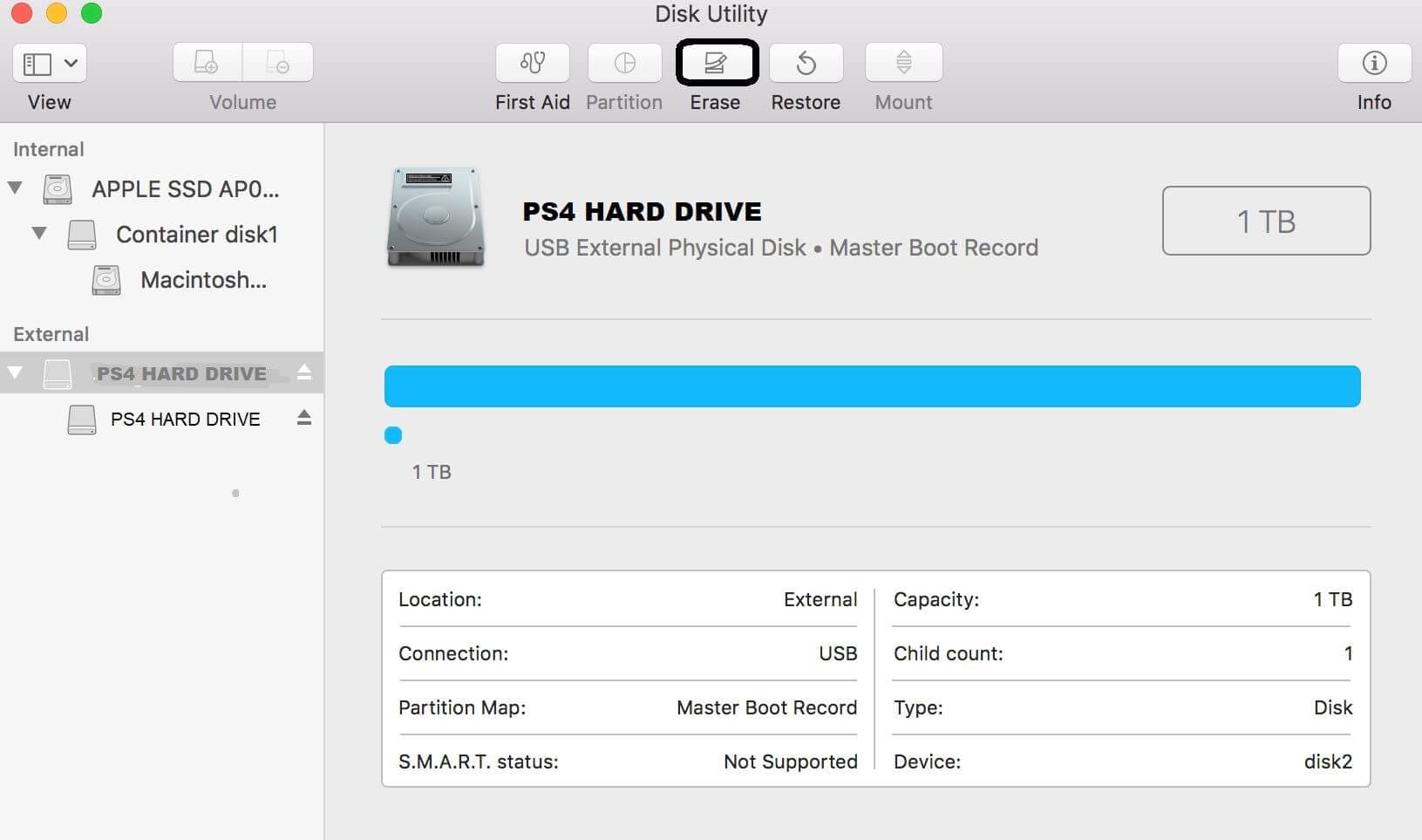 How To Format External Hard Drive For Ps4 On Mac