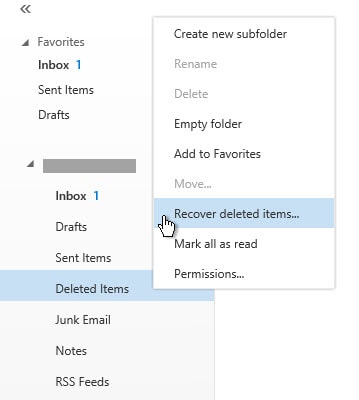 how to recover deleted emails in outlook