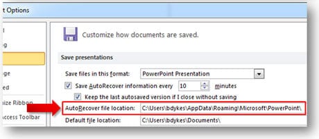 how to recover not saved powerpoint file