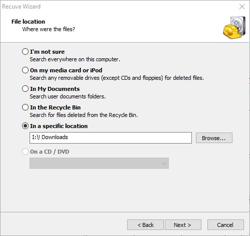 Recuva deals file recovery