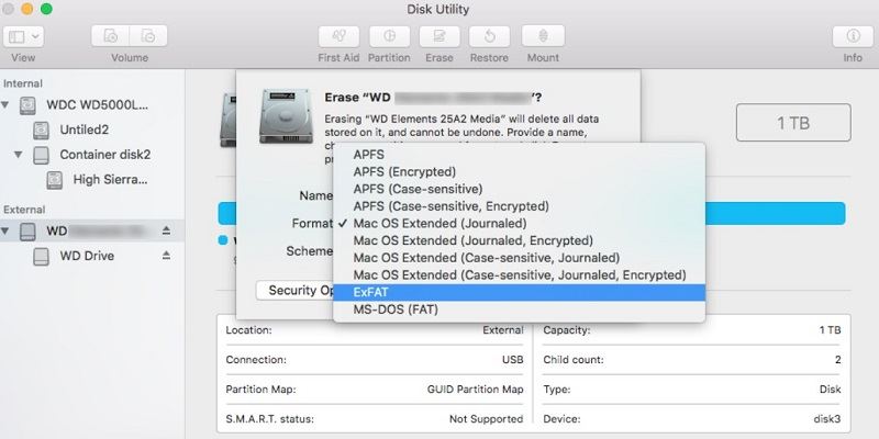 wd my passport format for mac