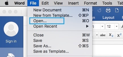 microsoft word document won't open on mac
