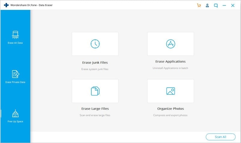 choose data erasing type