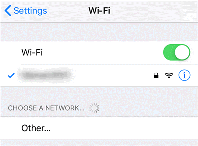 choose a wifi network