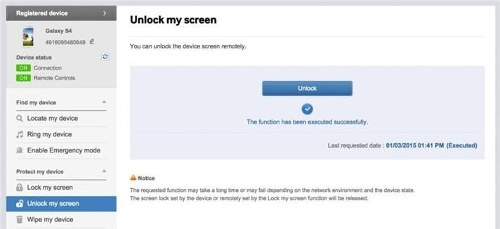 unlock my screen