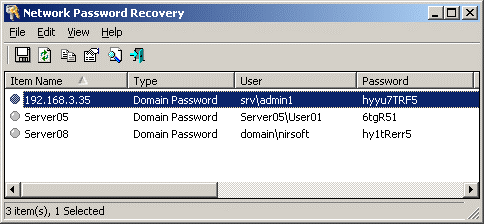 network password recovery