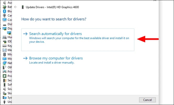 search for automatically drivers