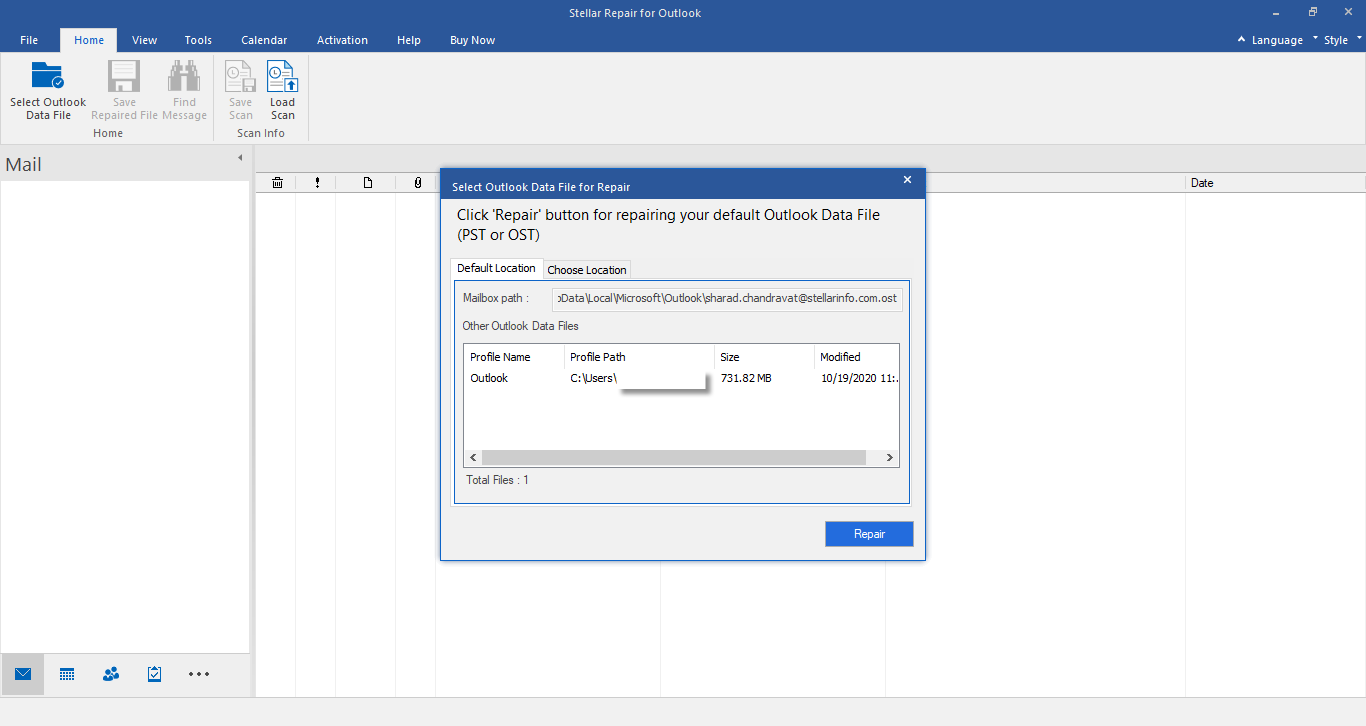 stellar outlook repair